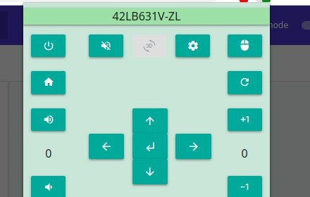 LG TV remote control gallery image