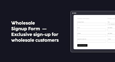 Wholesale Pricing Discount for Shopify gallery image