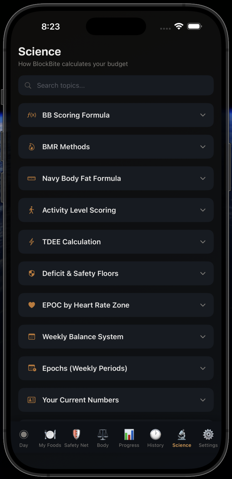 Blockbite — Track food easily gallery image