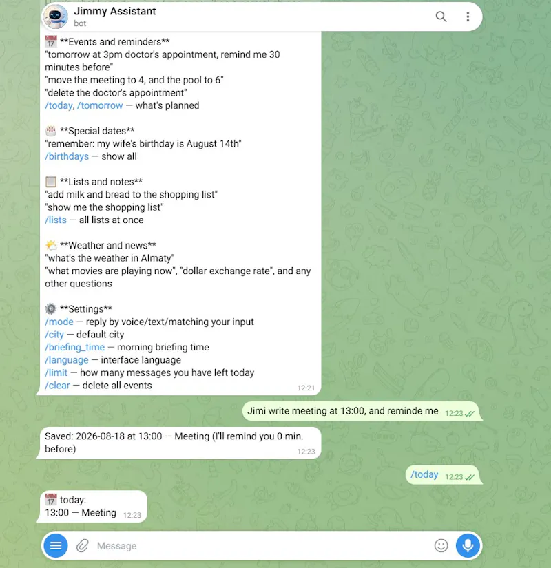 Jimi Assistant screenshot 2