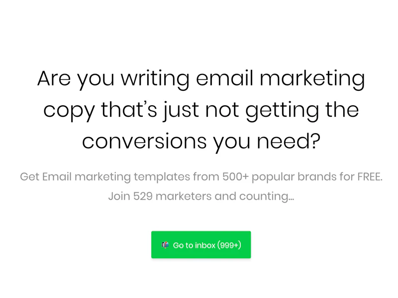 Free Marketing Email Copy Image