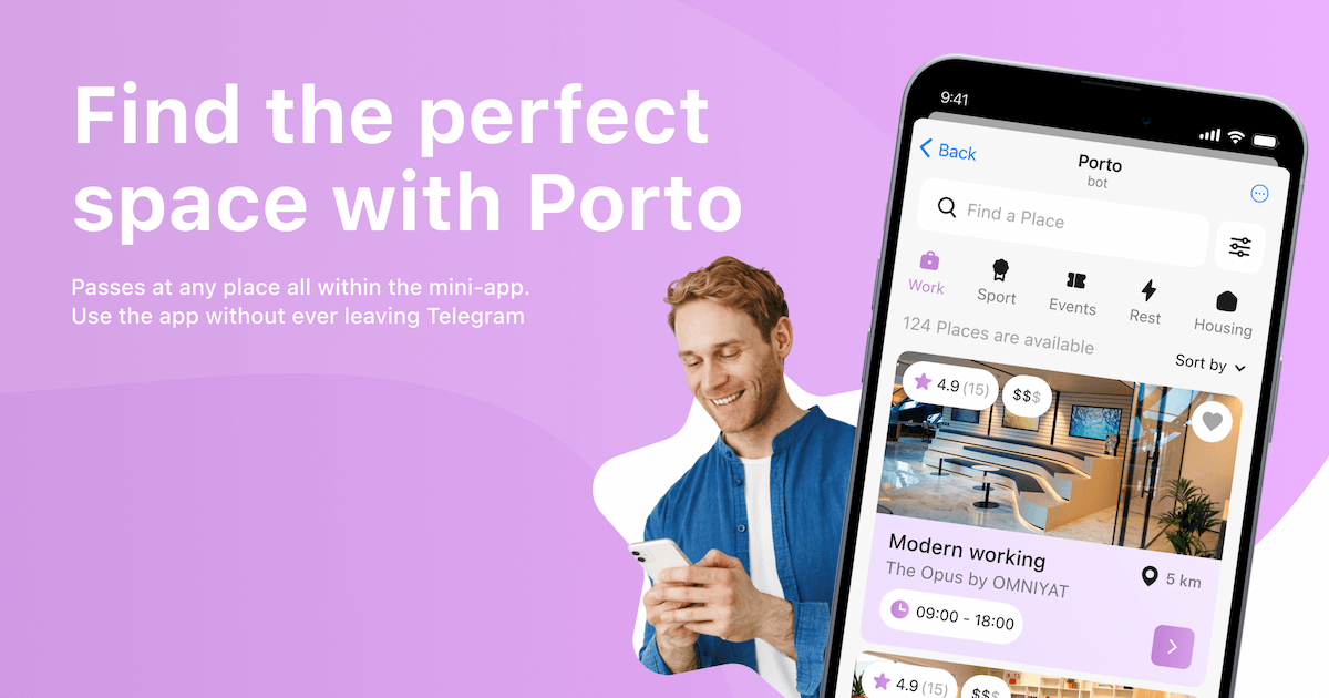 Media Porto.bot - Porto là một nền tảng thị trường đặt phòng không gian 1