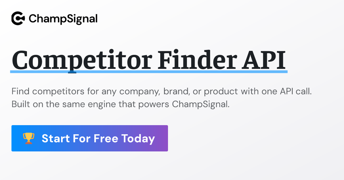Competitor Finder API gallery image