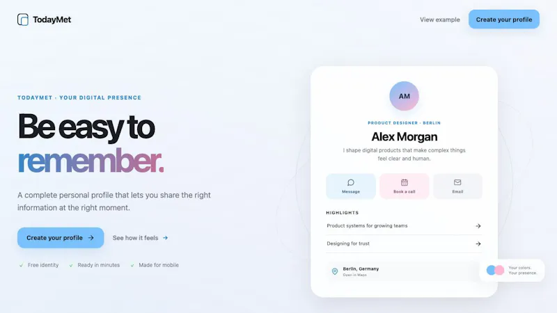 TodayMet screenshot 4