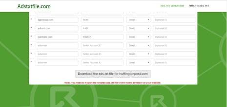 Ads.txt Generator For Publishers gallery image