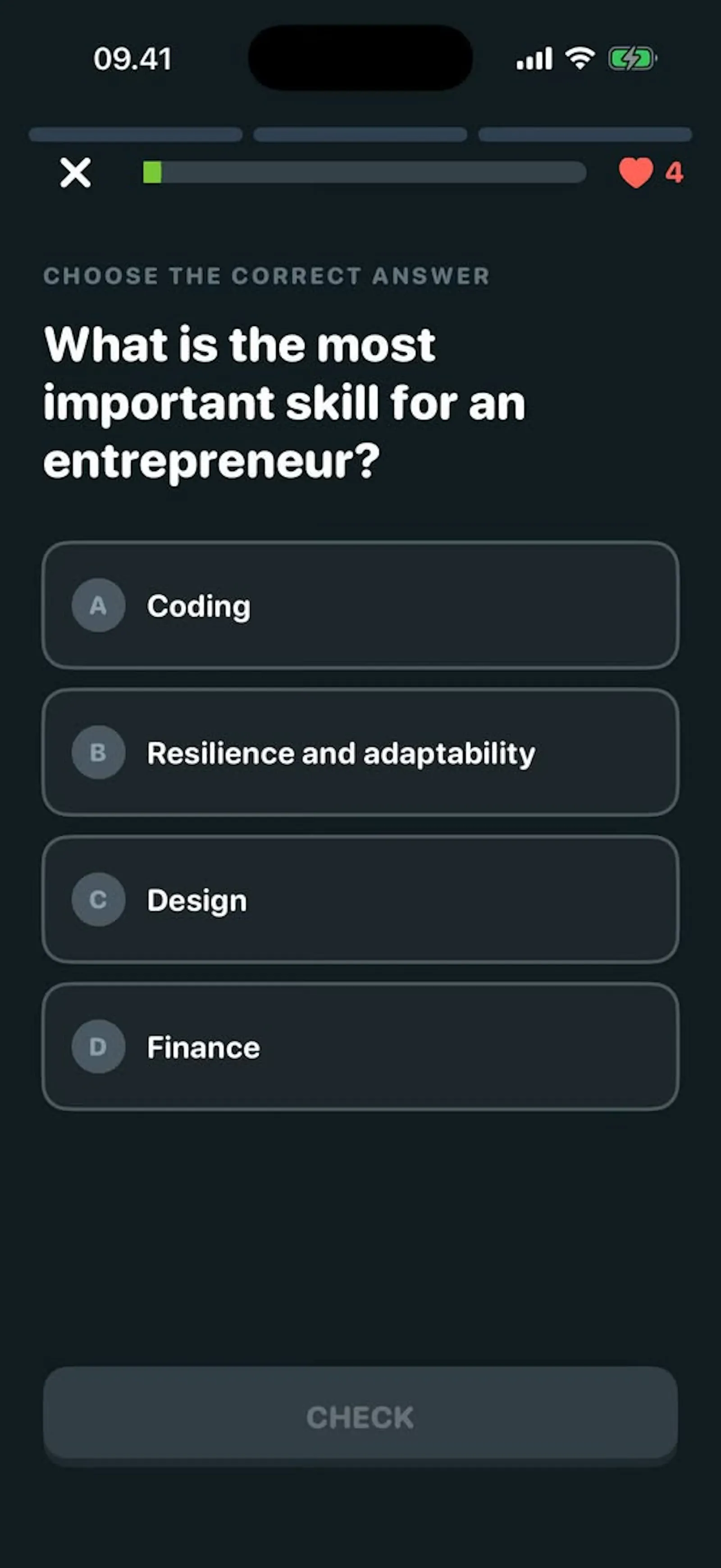 Gründo — Duolingo for entrepreneurs screenshot 3