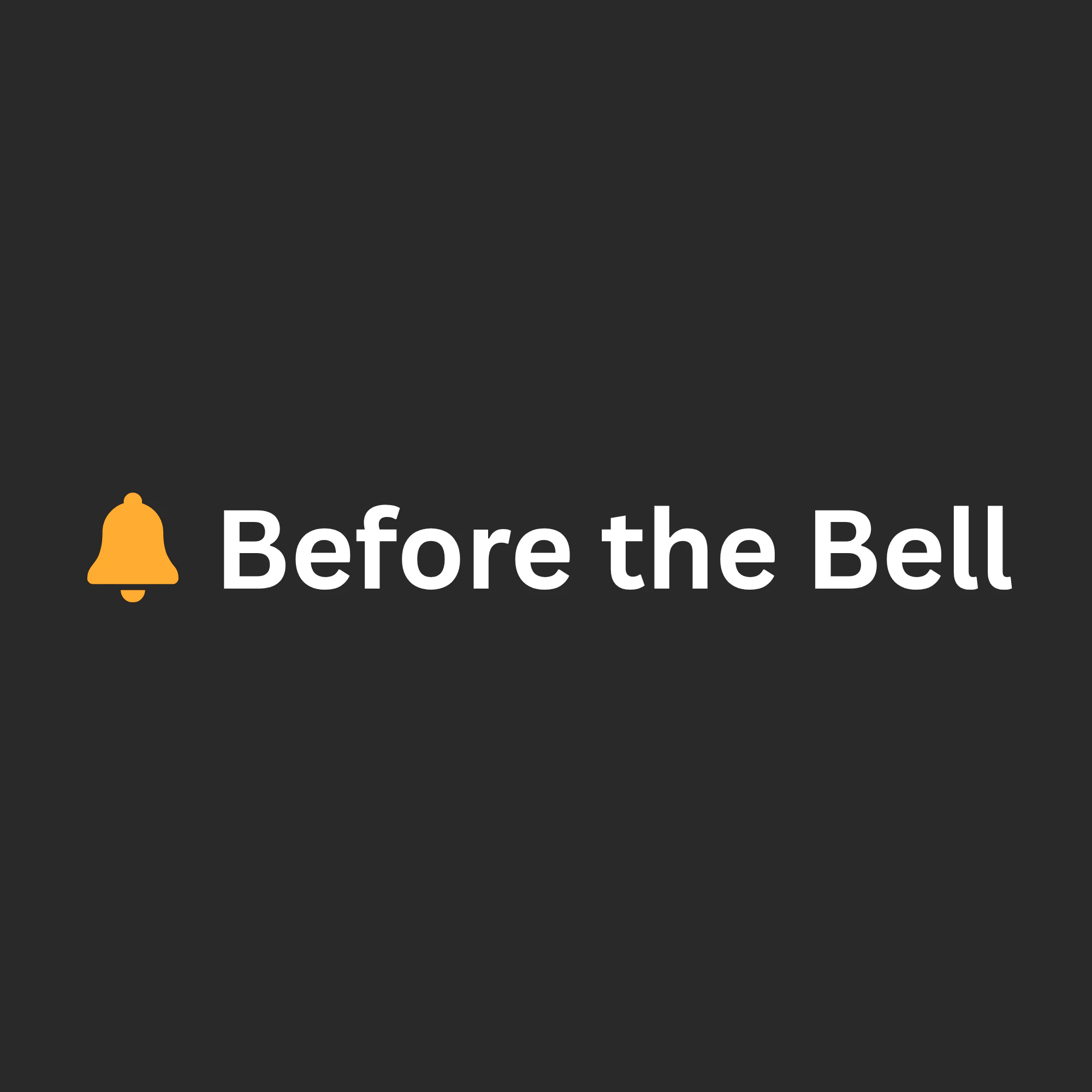 Before The Bell logo