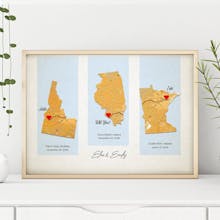Personalized Map Print - Custom Map Art gallery image