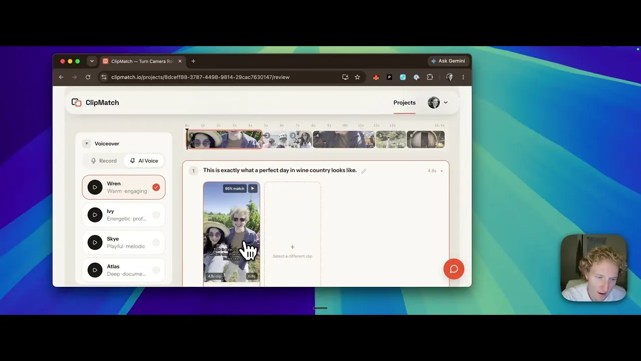 startuptile ClipMatch-Turn your camera roll into social content with AI