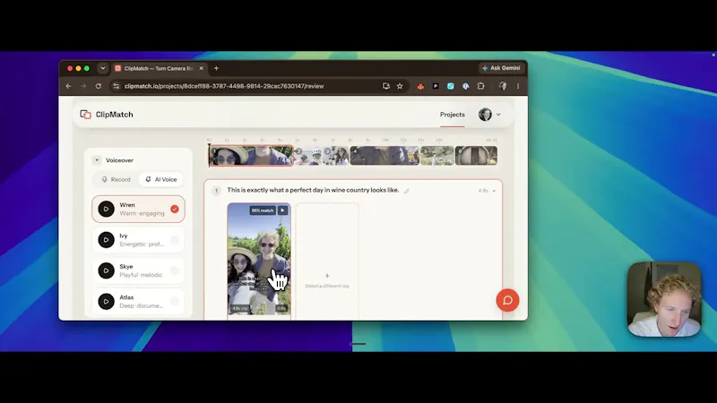 ClipMatch screenshot 1 (video preview)
