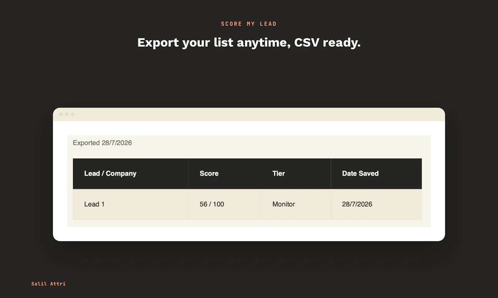 Score My Lead screenshot 3