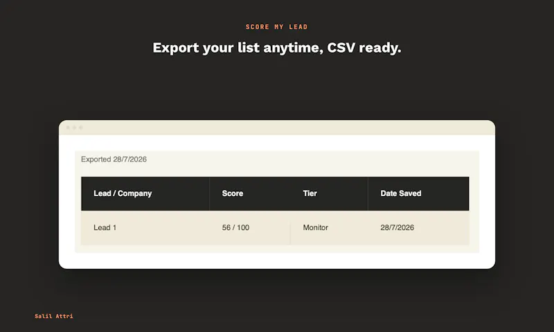 Score My Lead screenshot 3