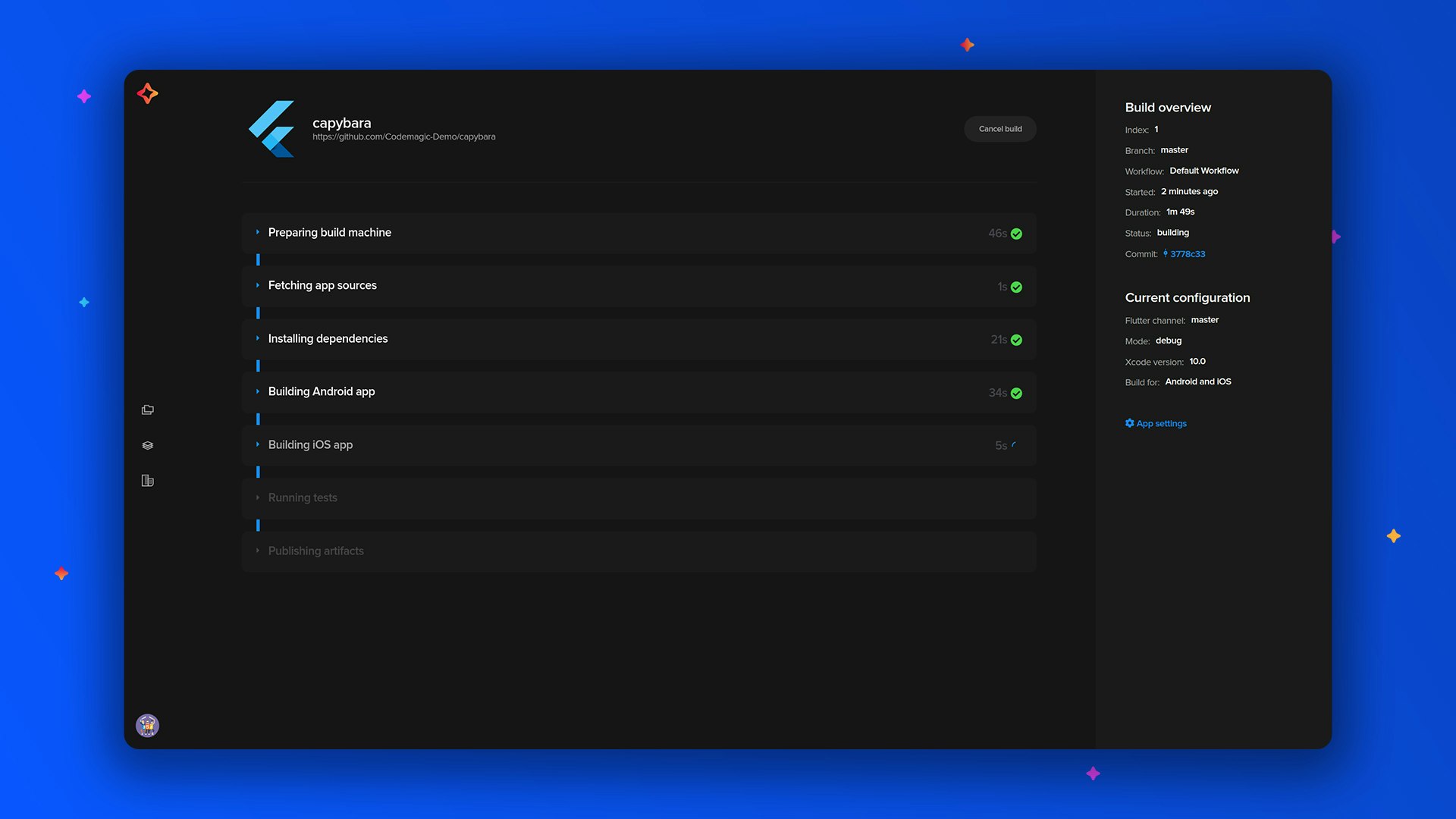 codemagic.io gallery image