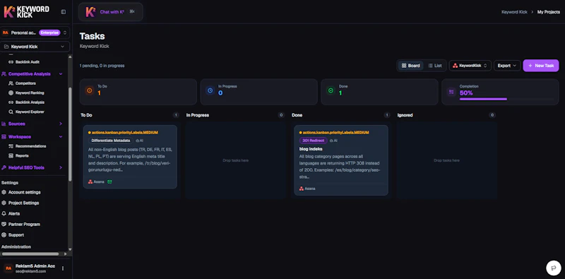 Keyword Kick screenshot 5