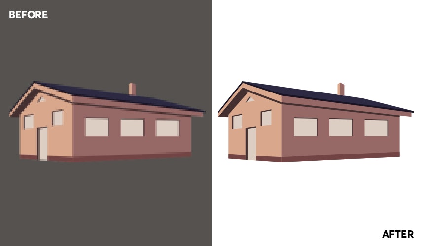 100% Hand-drawn vectorization gallery image