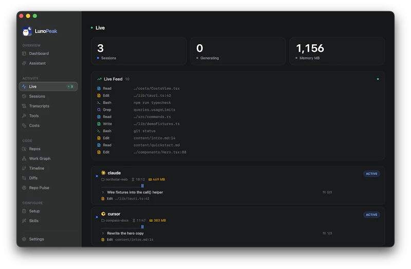 LunoPeak screenshot 3