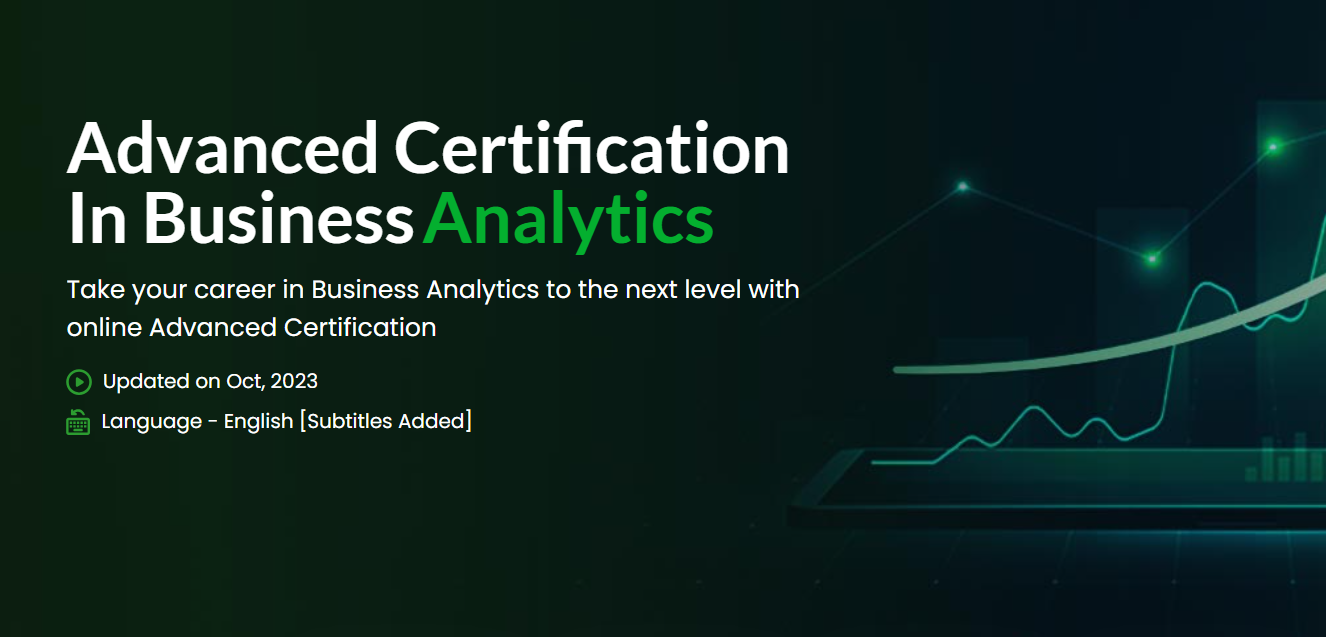 Certificação avançada de análise de negócios