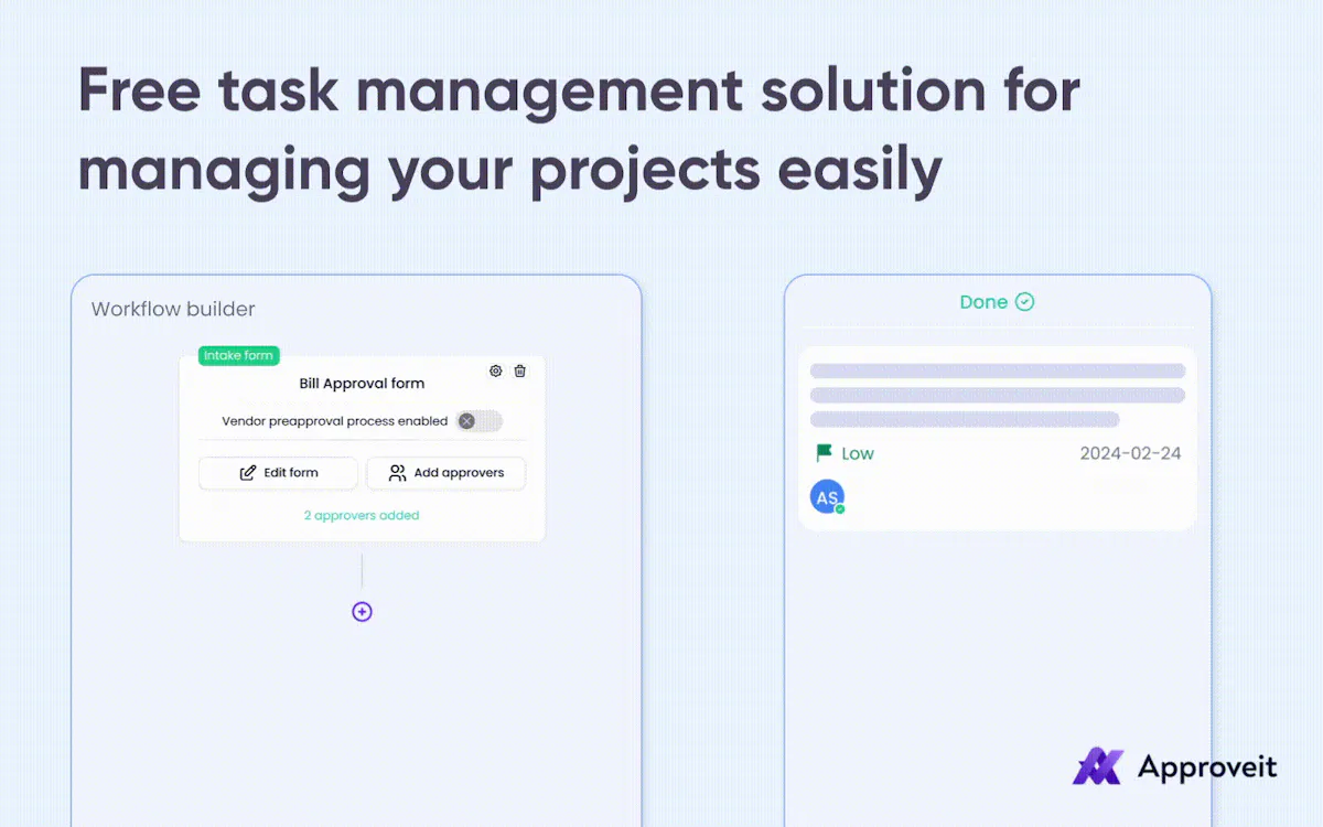 Approveit tasks