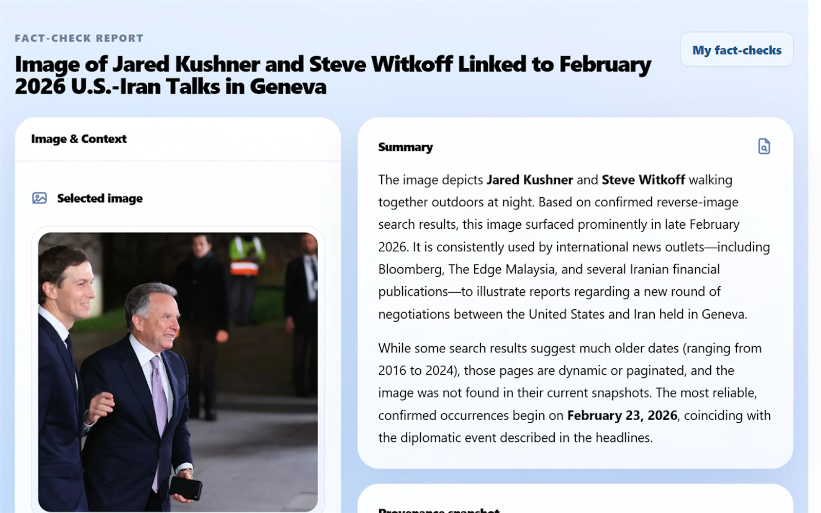 FactCheckRadar - Real-Time Fact Checking screenshot 2