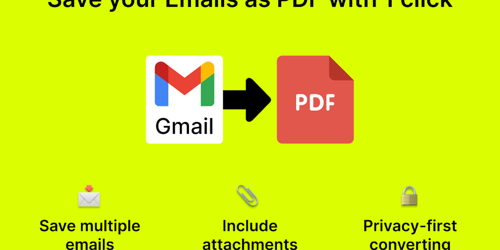 Save Emails from GMail as PDF
