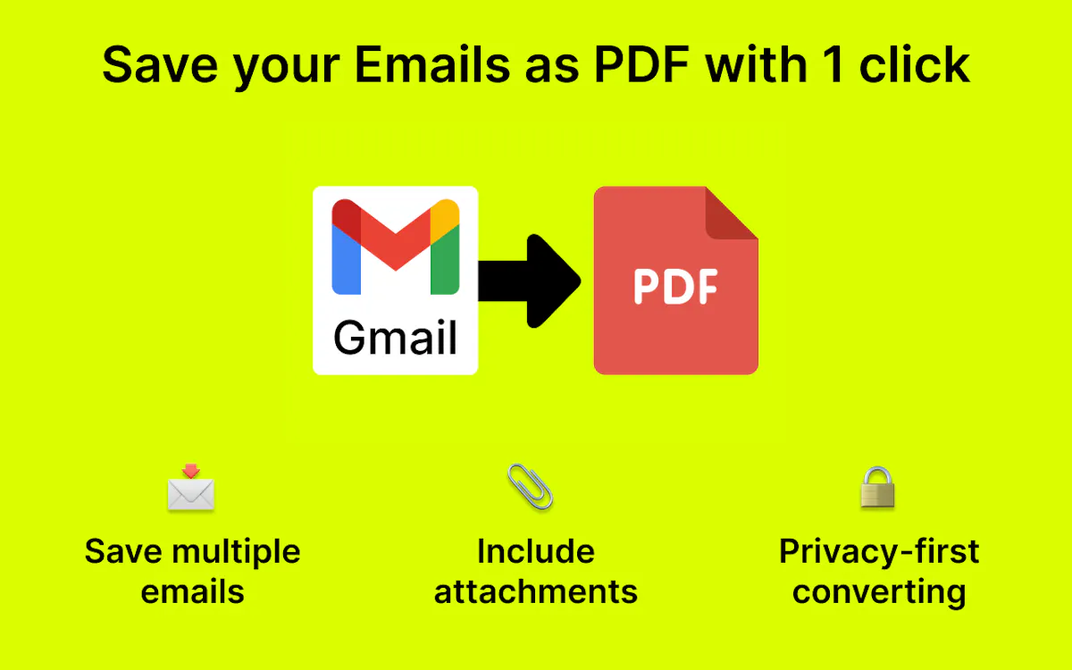 Save Emails from GMail as PDF