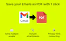 Save Emails from GMail as PDF