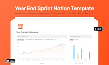 Year End Sprint Notion Template gallery image