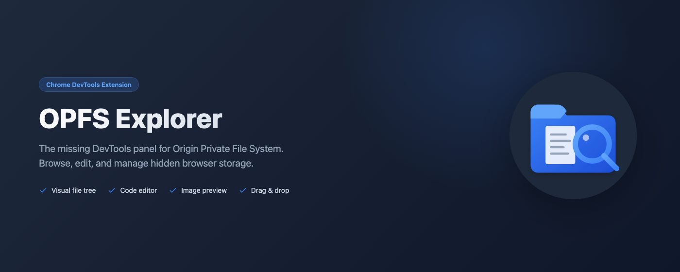 OPFS Explorer - Main product screenshot demonstrating key features and user interface