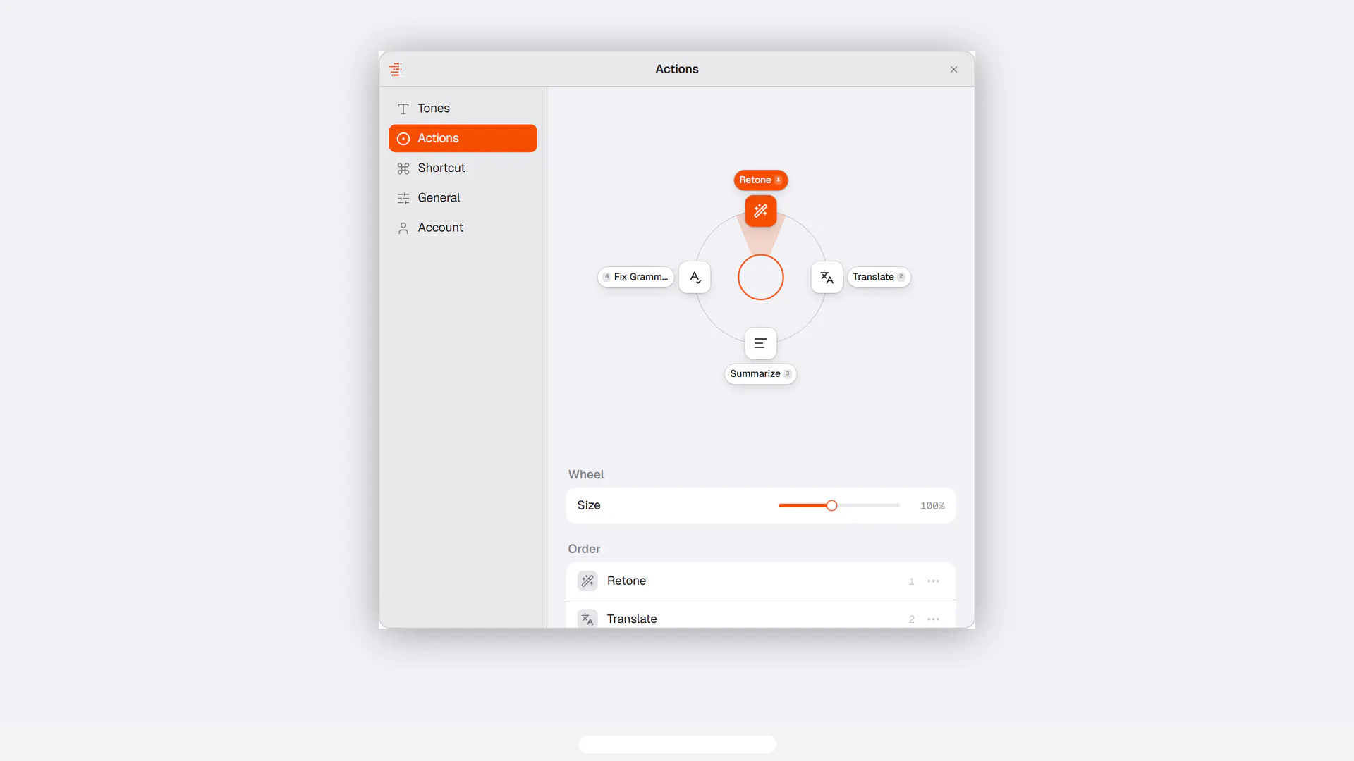 Lightphrase screenshot