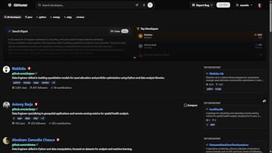GitHunter: AI Developer Discovery gallery image
