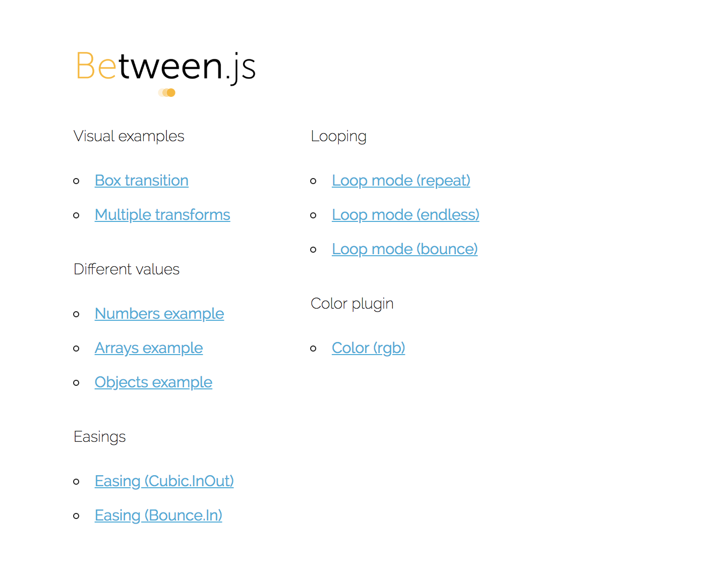 Between.js gallery image