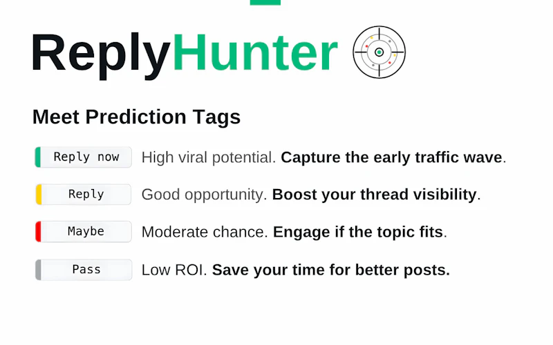 ReplyHunter screenshot 2