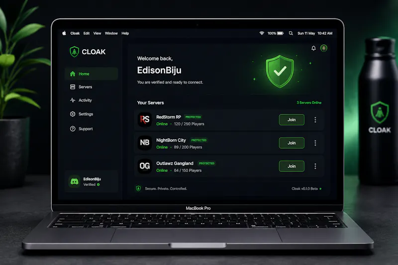 Cloak Desktop screenshot 1