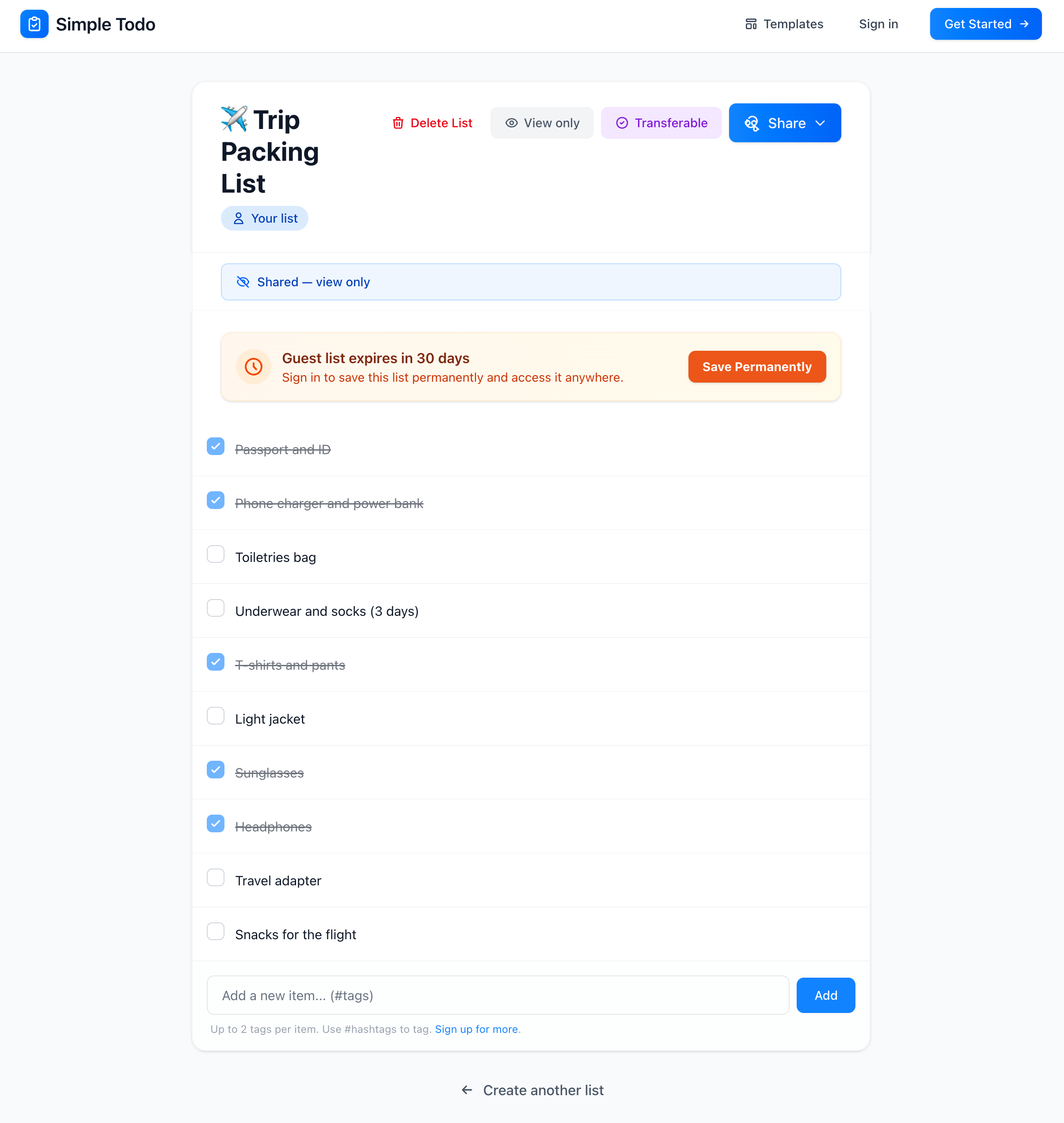 Simple Todo gallery image
