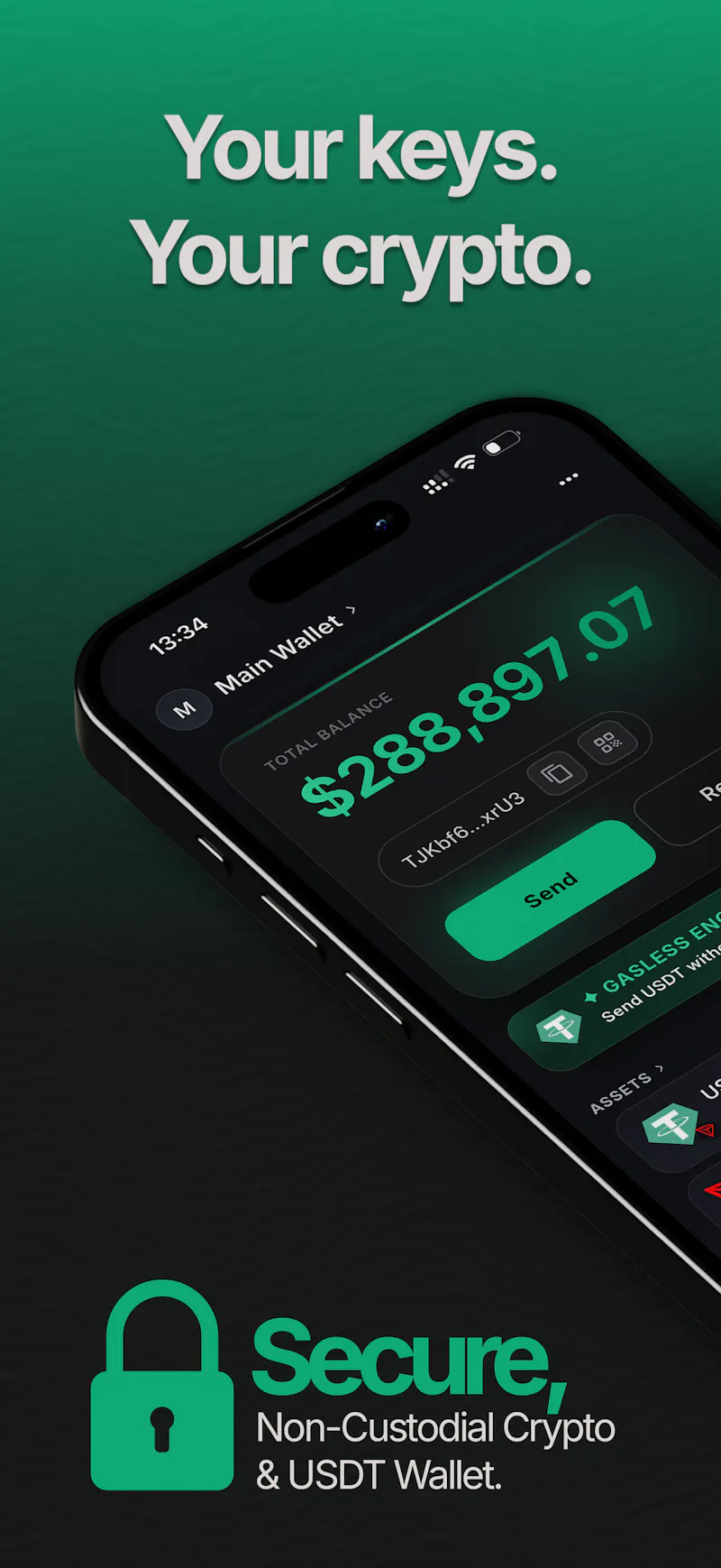 ONIQ: Crypto & USDT wallet screenshot 1