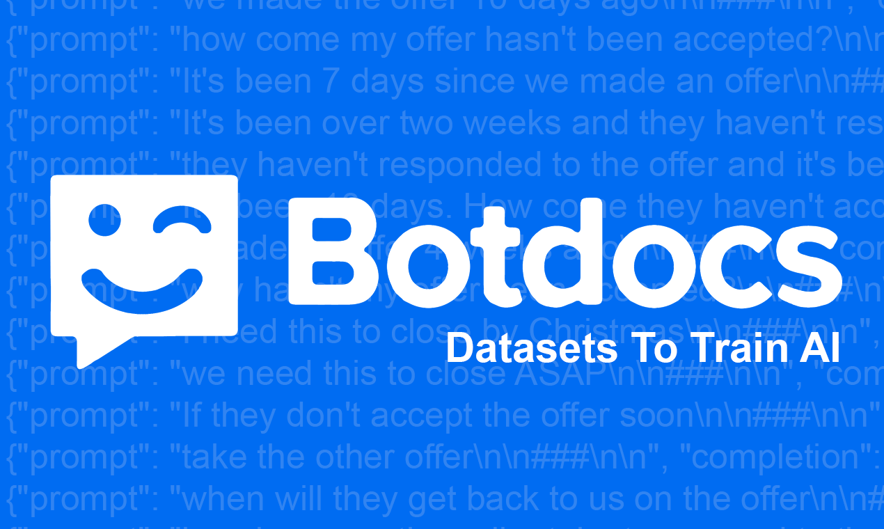 startuptile Botdocs-Datasets to train AI for customer service