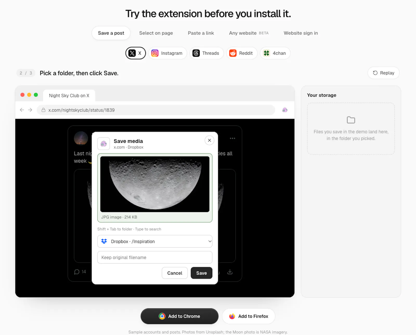 Tweet Media Archive screenshot 2
