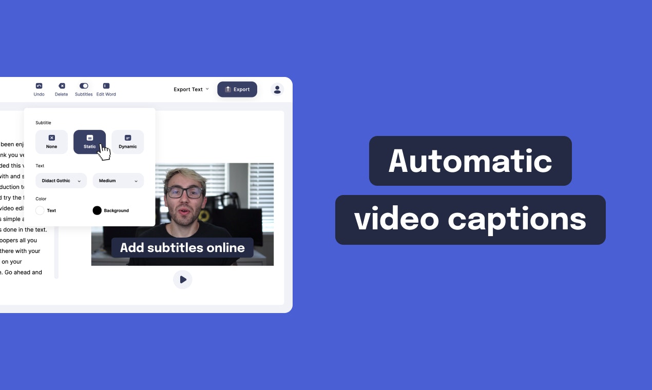 automatically add subtitles to video