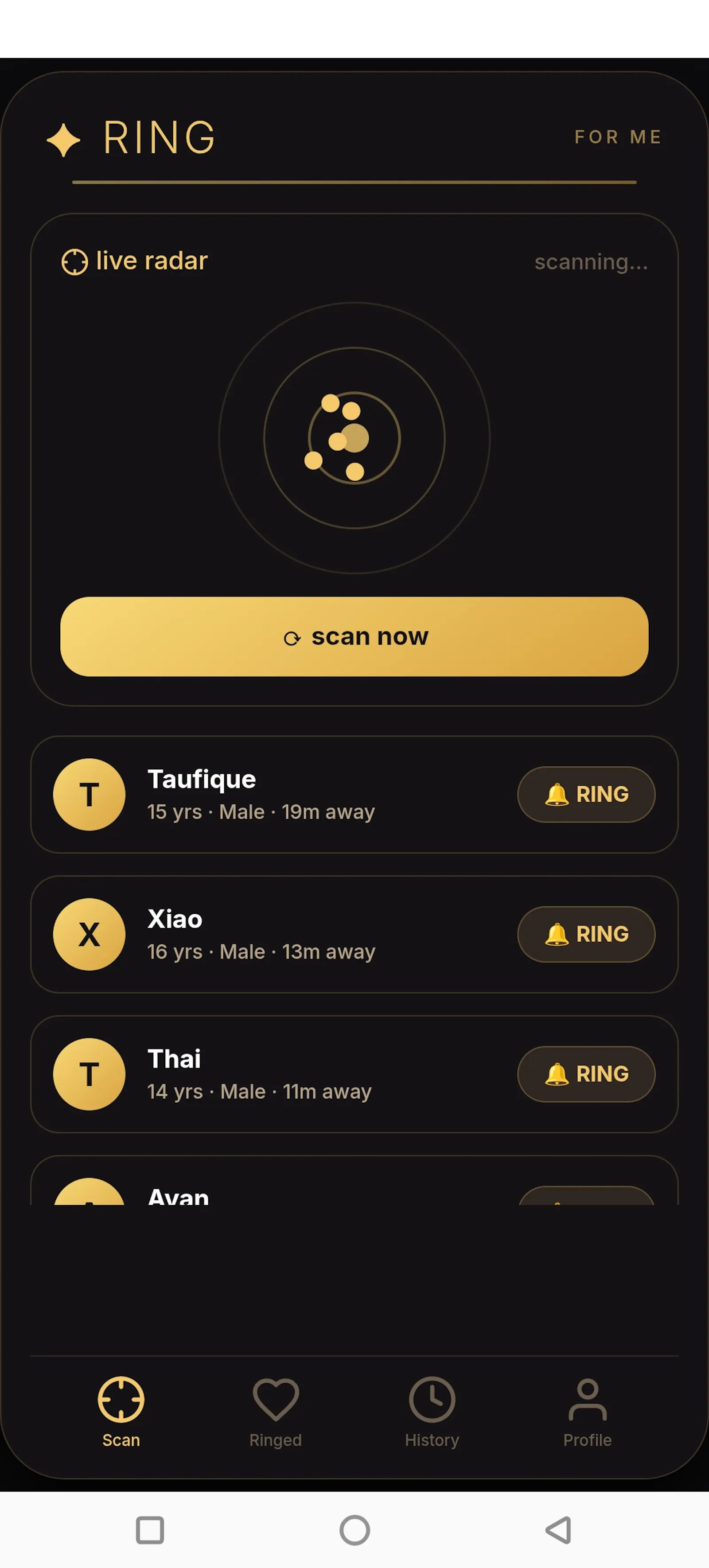 RING FOR ME — Discover People Nearby screenshot 3