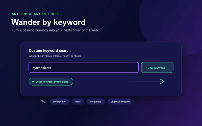 Web Wander screenshot 4