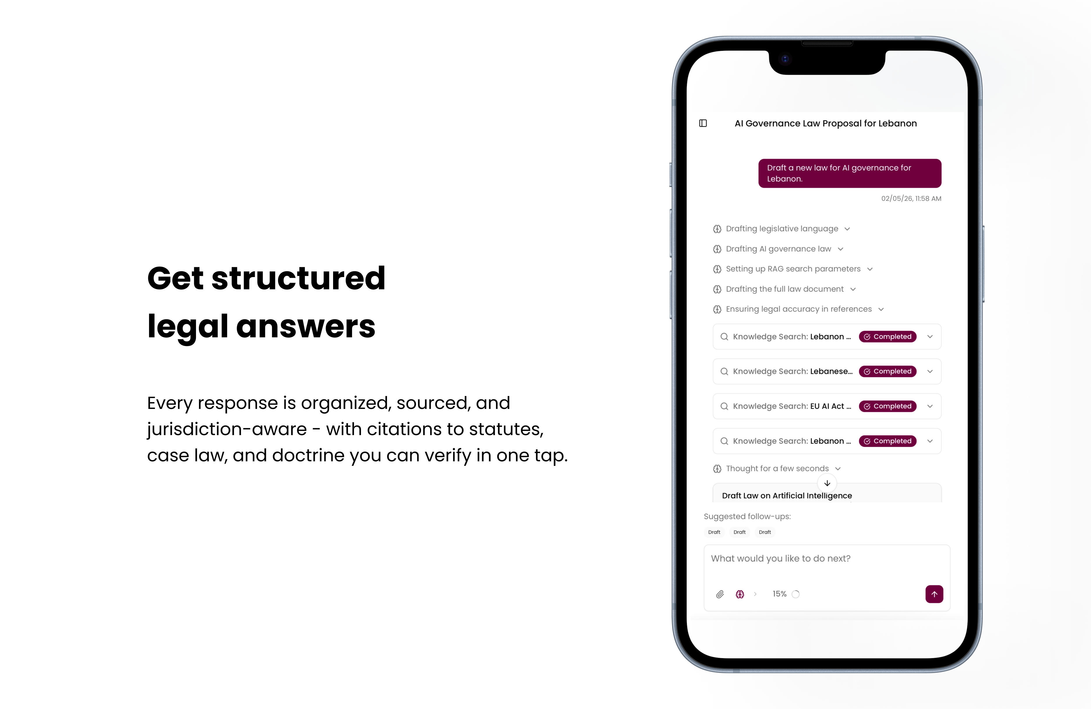 HAQQ Legal AI on Mobile gallery image