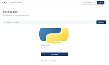 Open Course gallery image