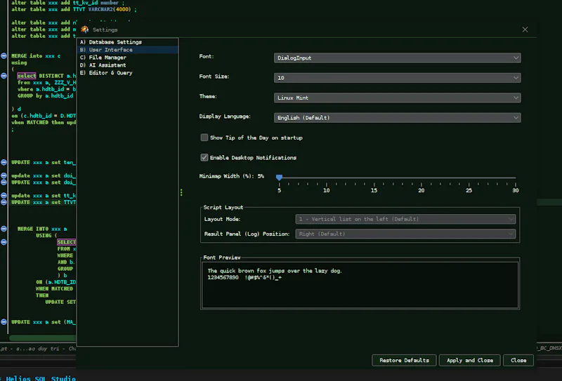 Helios SQL Studio screenshot 4