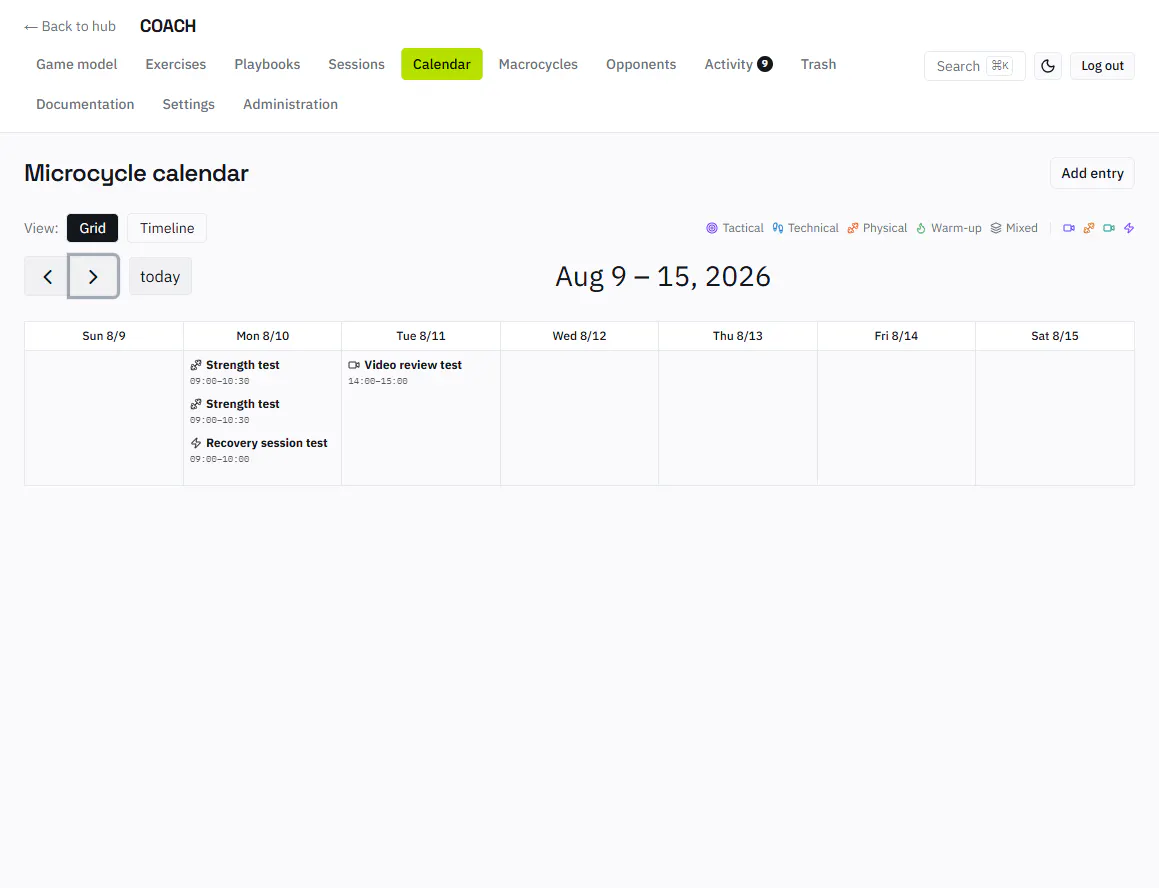 Football / Soccer Coach Platform screenshot