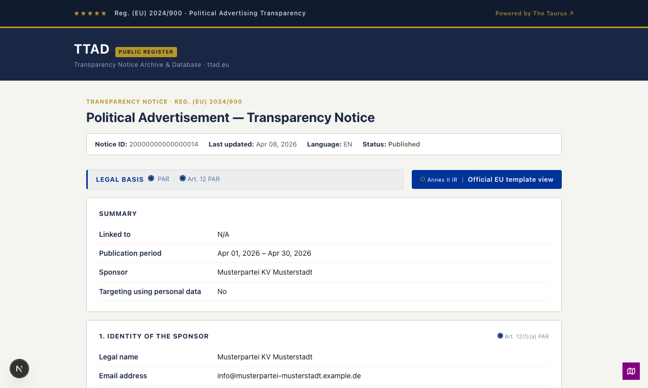 The Taurus gallery image