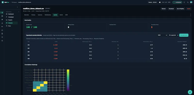 Matflow screenshot 2