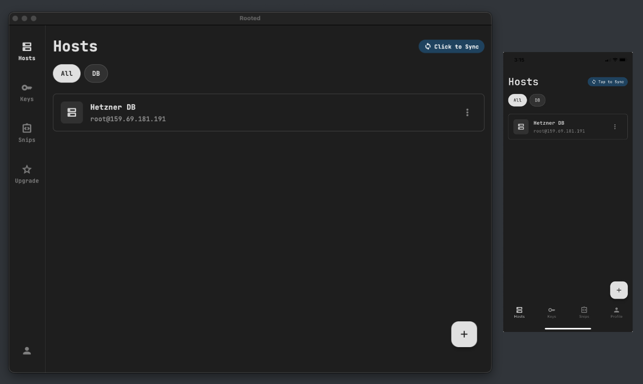Rooted - Main product screenshot demonstrating key features and user interface