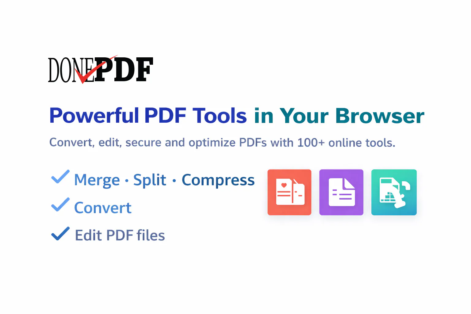 DonePDF – Free PDF Tools gallery image