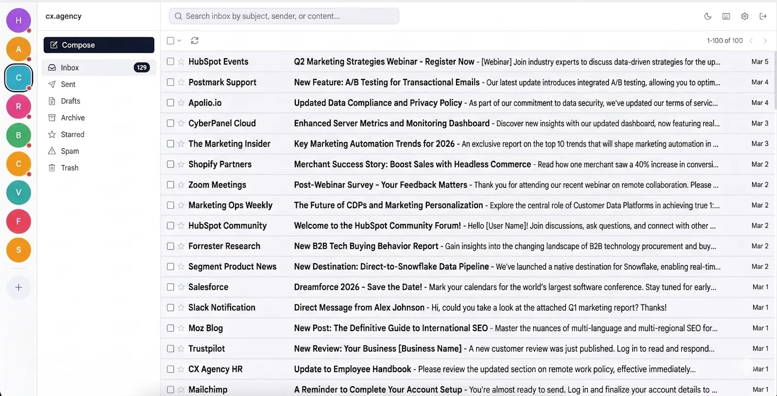 inboxes.net screenshot 2