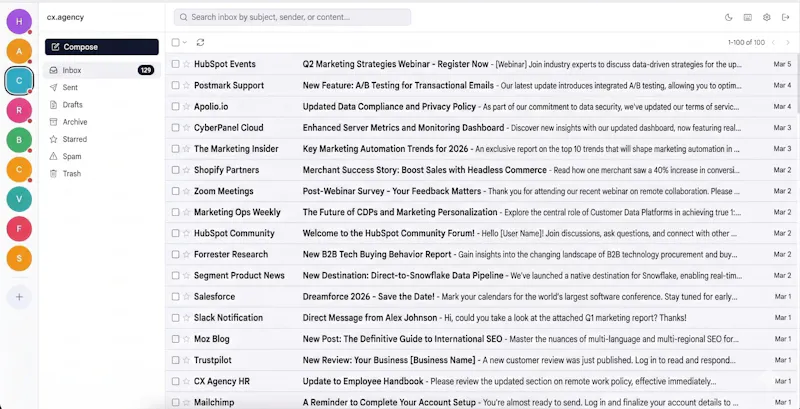 inboxes.net screenshot 2